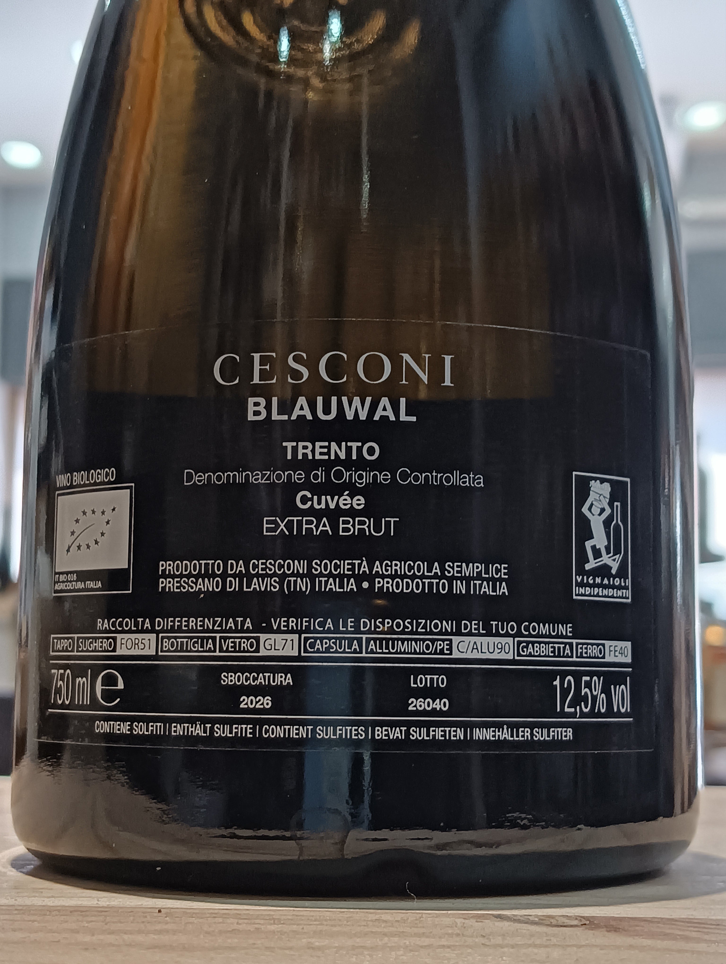 Trento DOC Blauwal Cuvée Extra Brut Cesconi
