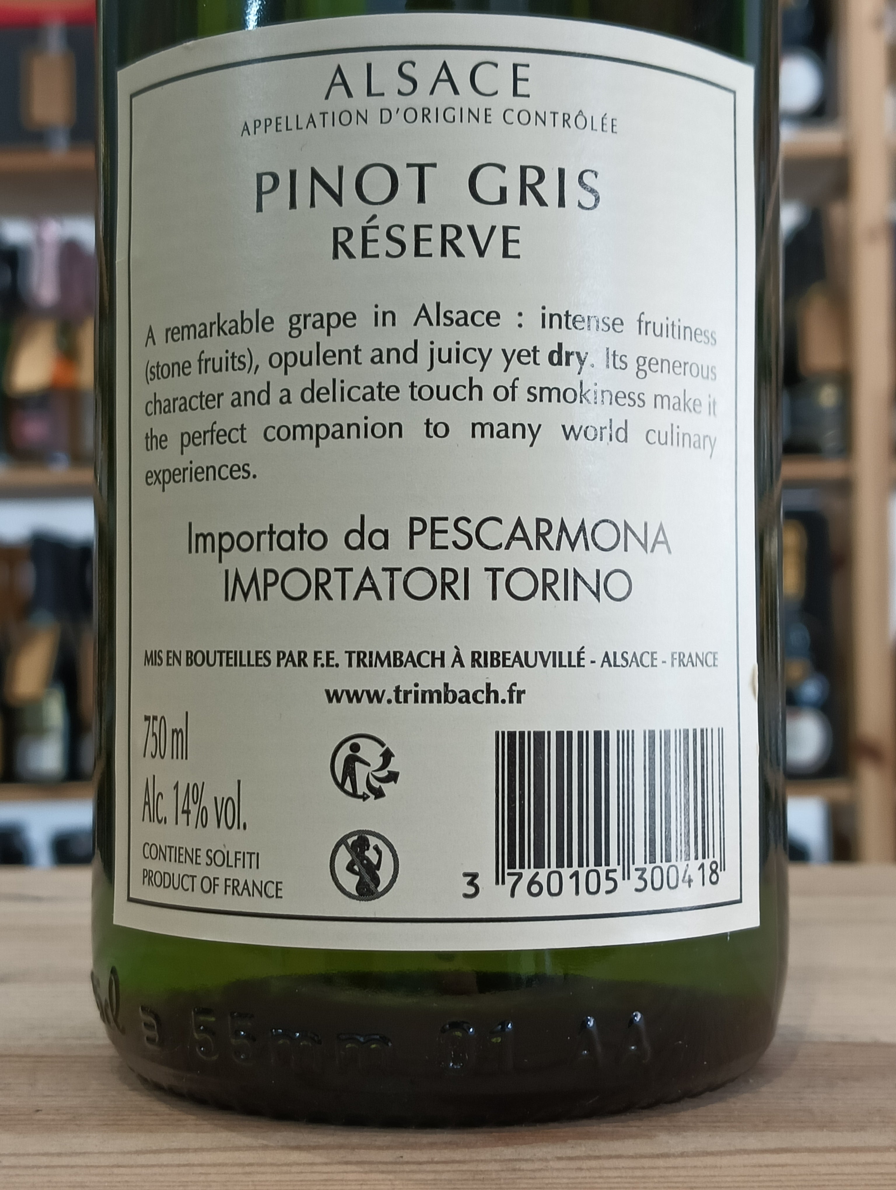 Trimbach Pinot Gris Réserve Alsace AOC 2018