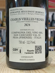 Vieilles Vignes Chablis 2024 Séguinot Bordet