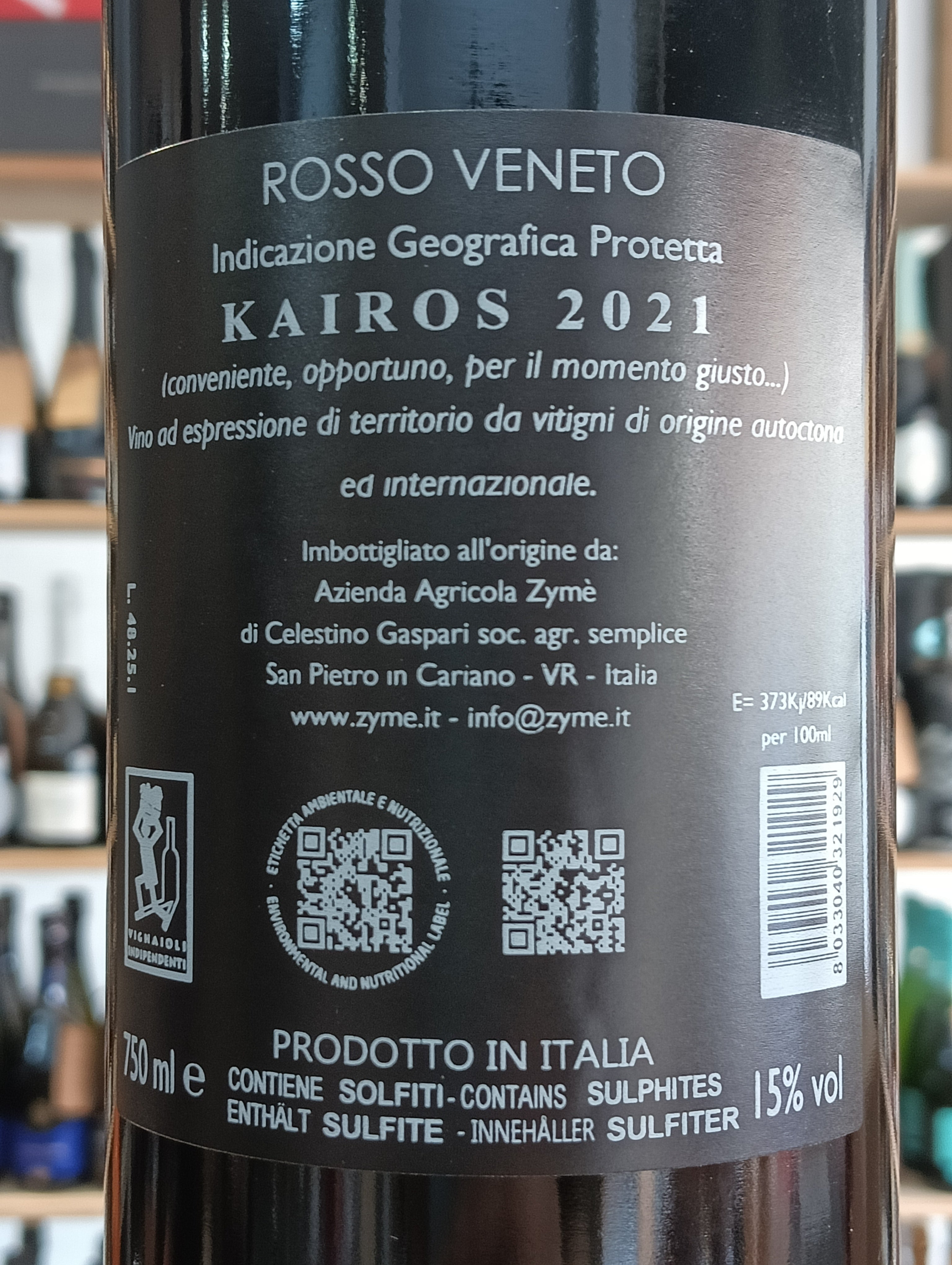 Zýmé Kairos 2021 - Rosso Veneto