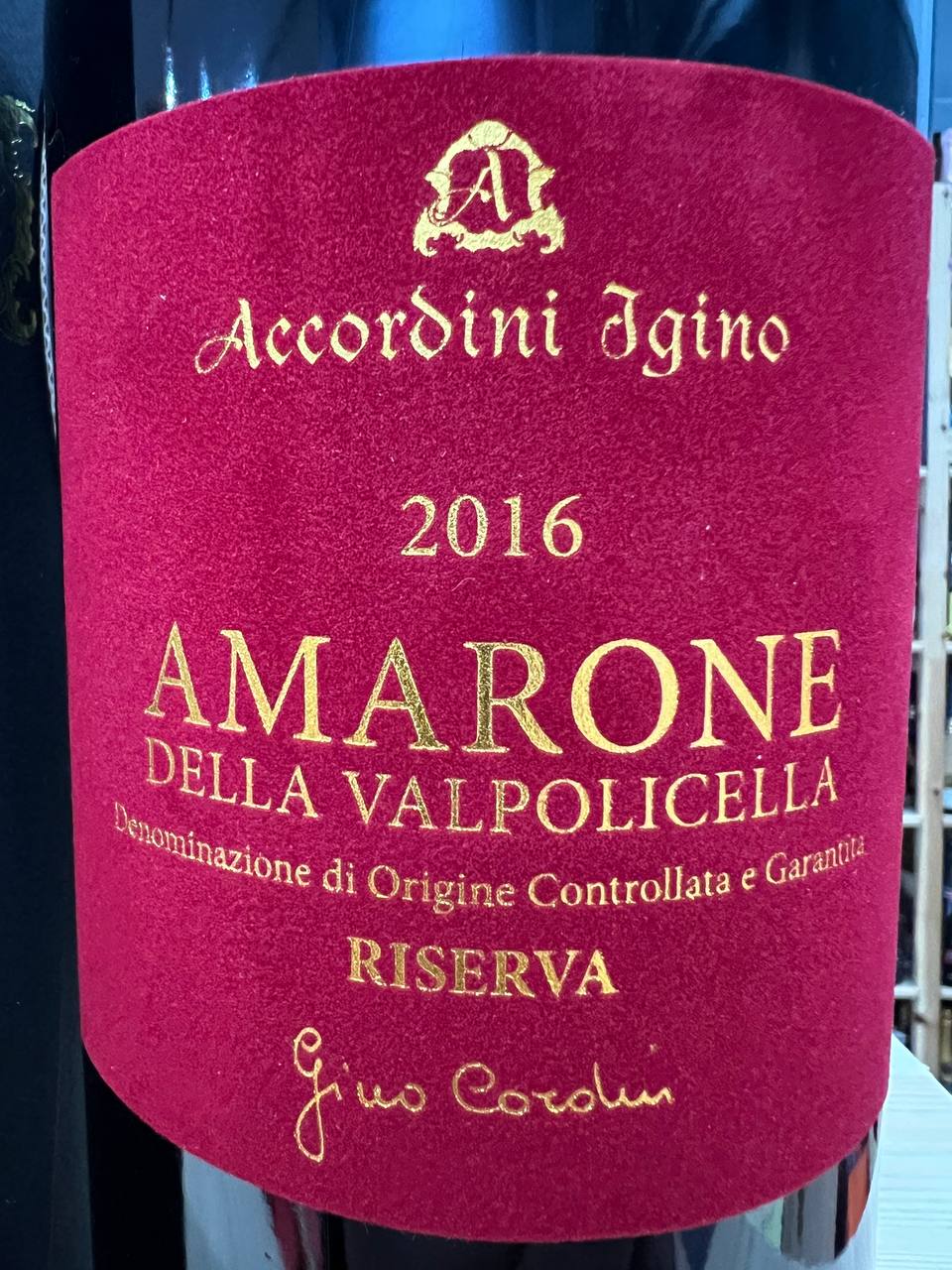 Amarone Magnum Riserva 2016 Accordini Igino Con Confezione