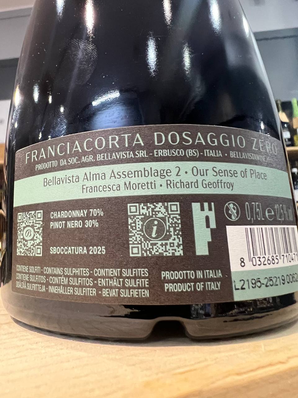 Alma Non Dosato Assemblage 2 Franciacorta Bellavista
