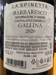 Barbaresco La Spinetta Gallina 2020