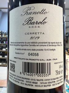 Barolo Cerretta 2019 Prunotto