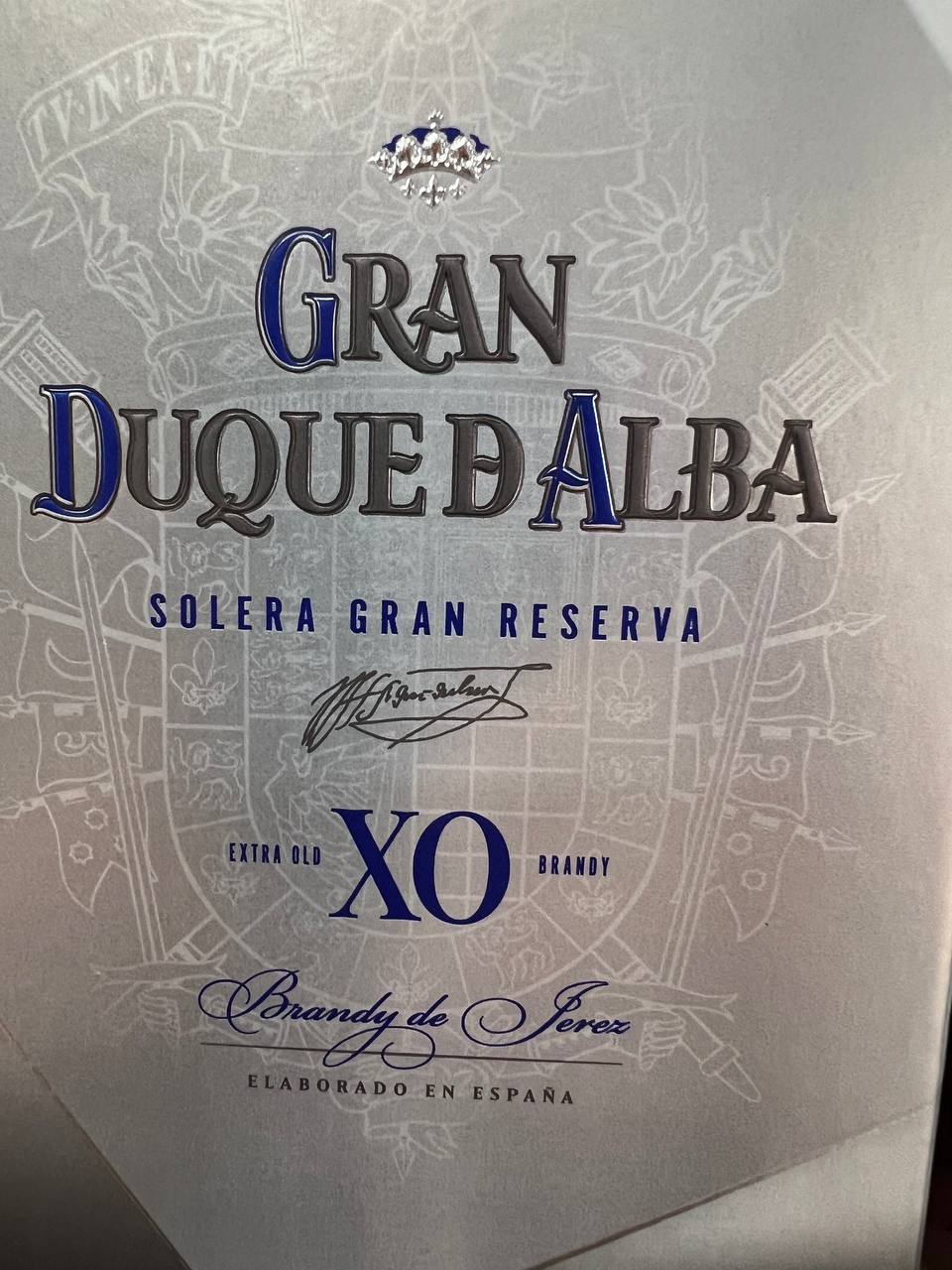 Brandy Gran Duque d'Alba XO Williams e Humbert - Astucciato