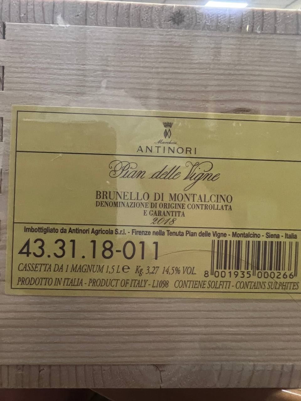 Pian Delle Vigne Magnum 2018 - Brunello di Montalcino