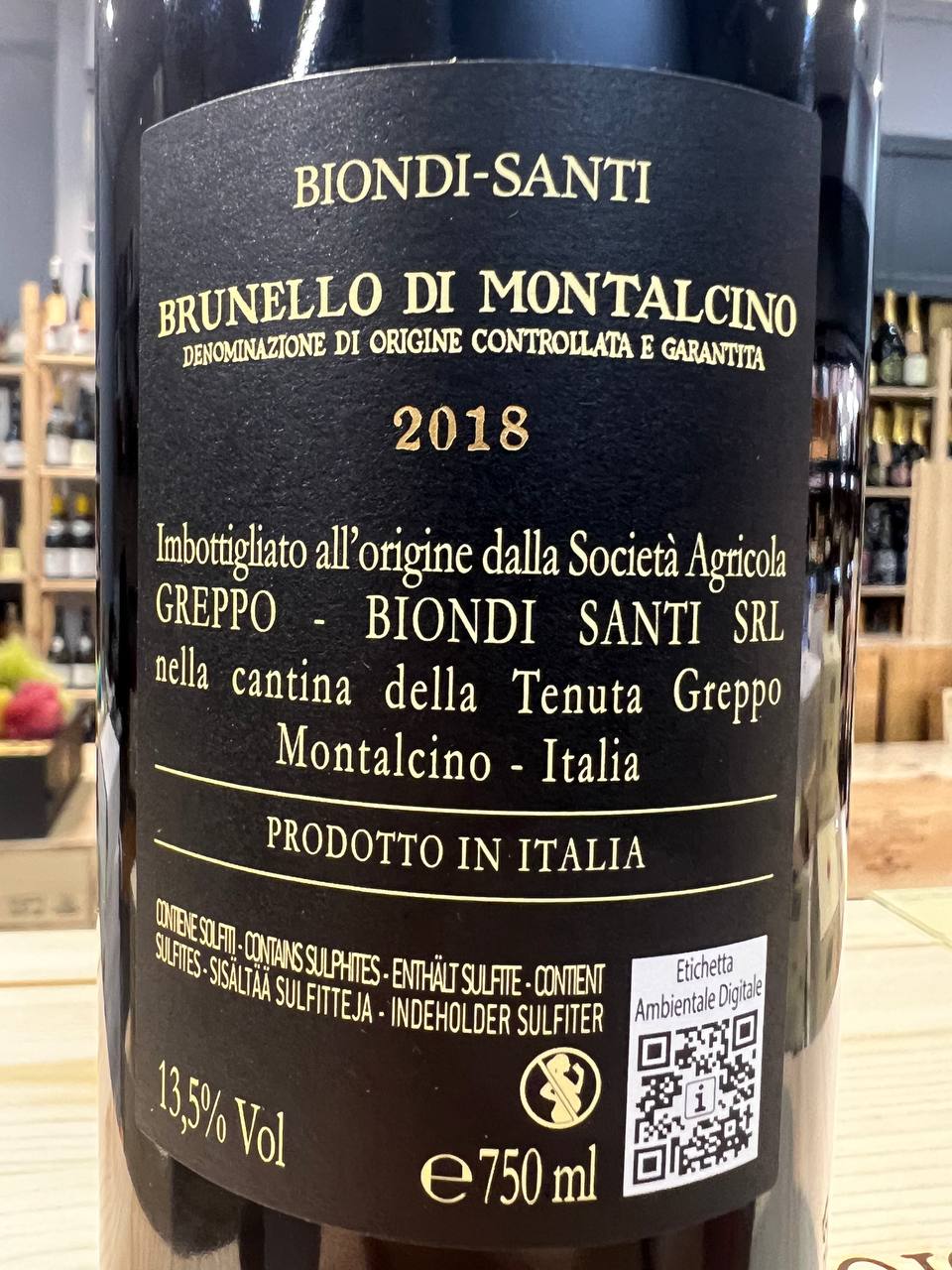 Brunello di Montalcino Biondi-Santi 2018 - Tenuta Greppo