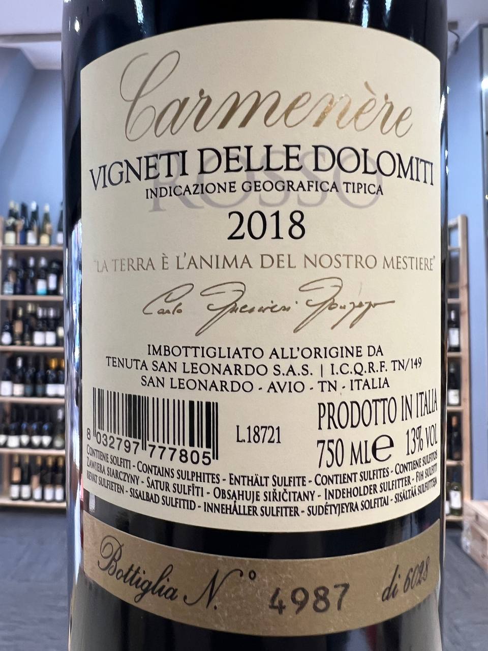 Carmenere 2018 Tenuta San Leonardo