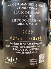 Brut Chardonnay 2020 Il Poggiolo – VSQ Oltrepò Pavese
