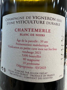 Blanc de Noirs Chantemerle Julien Prelat Champagne Extra Brut