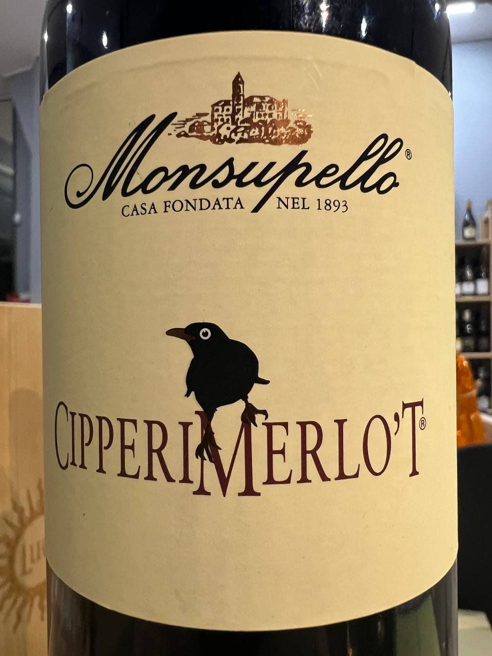 Monsupello CipperiMerlot 2018 Provincia Di Pavia IGP