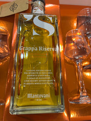 Cofanetto Venezia ’S Grappa Riserva Con 4 Calici Tulipano