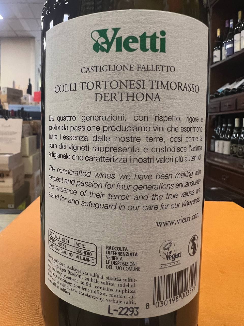 Derthona Timorasso 2021 Vietti Colli Tortonesi DOC