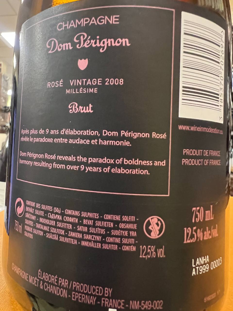 Dom Pérignon Rosè Luminous 2008 Vintage