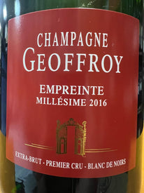 Champagne Blanc De Noirs Empreinte 2016 Geoffroy
