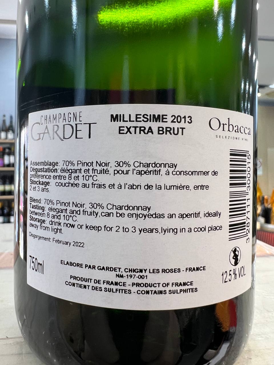 Champagne Gardet Extra Brut Millèsime 2013