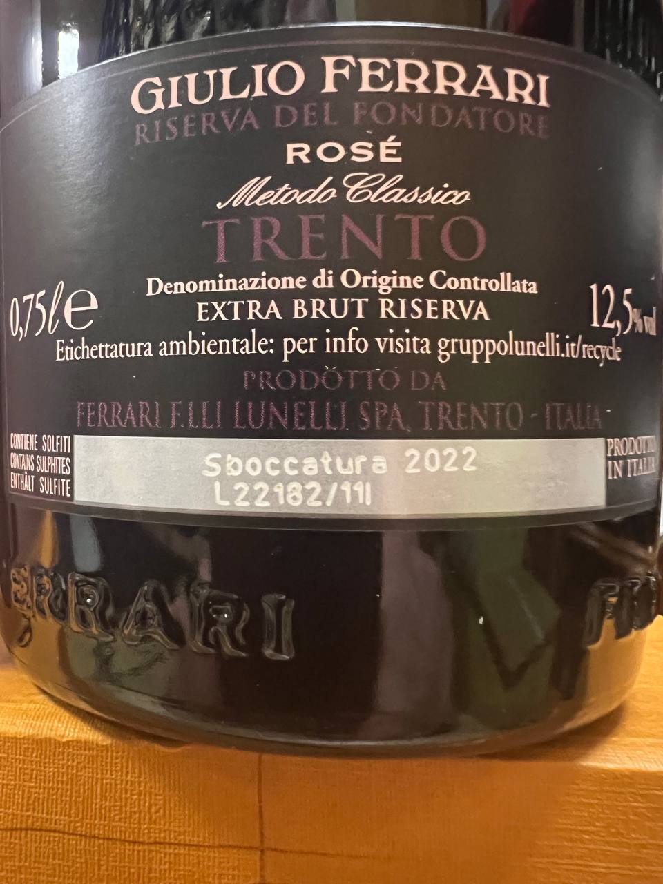 Giulio Ferrari Rosé 2010 - Riserva del fondatore