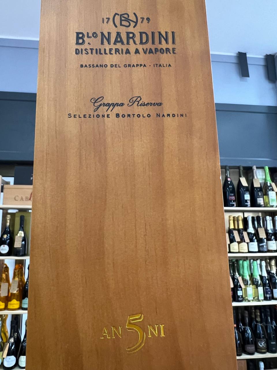 Grappa Riserva Selezione Nardini 5 anni (Confezione legno)