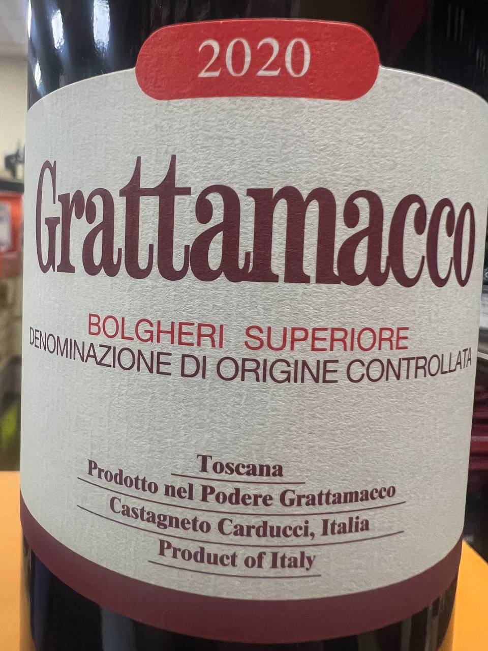 Grattamacco 2020 Bolgheri Rosso Superiore - Podere Grattamacco