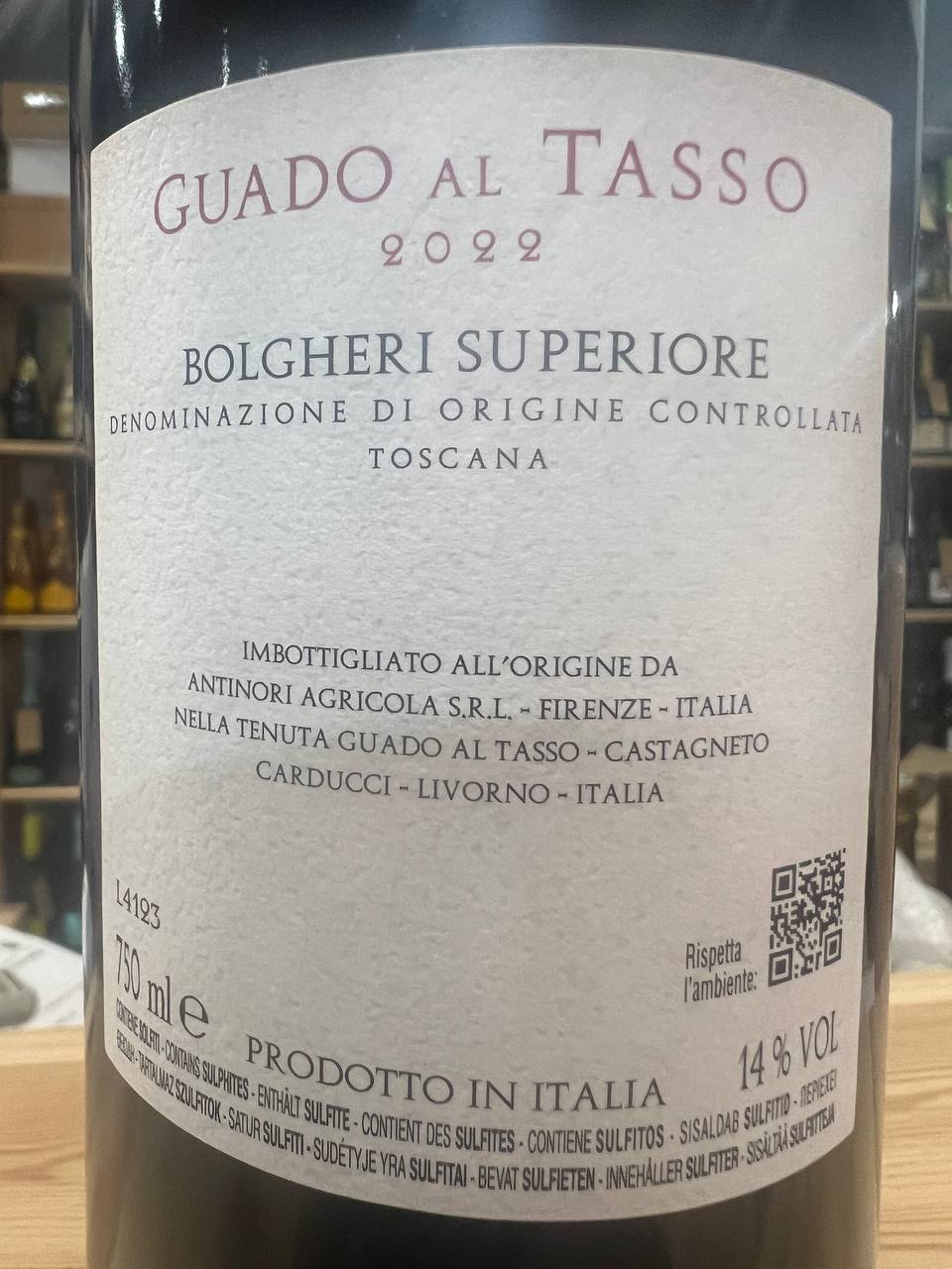 Guado al Tasso 2022 Bolgheri Superiore
