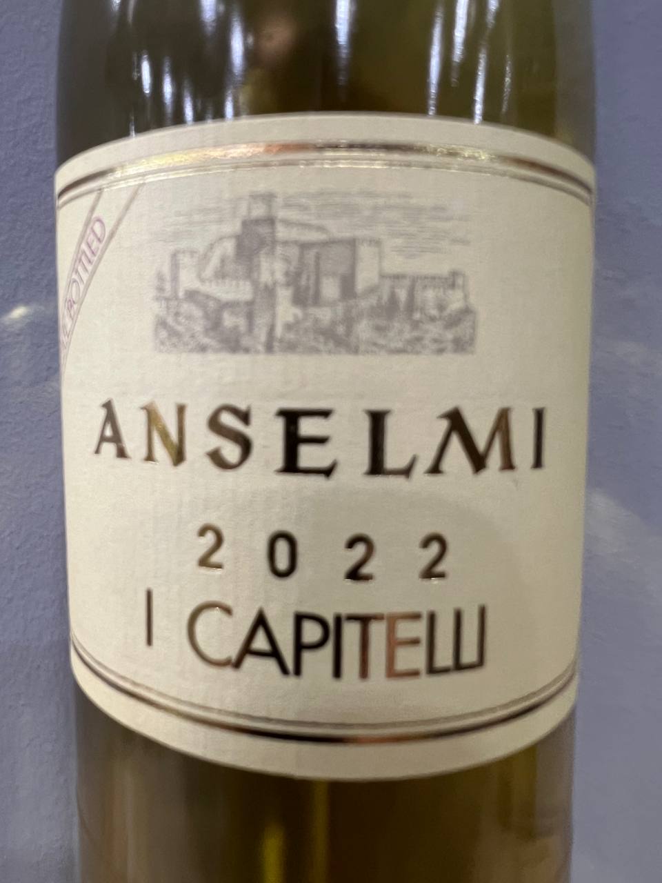 I Capitelli 2022 Passito Bianco Anselmi