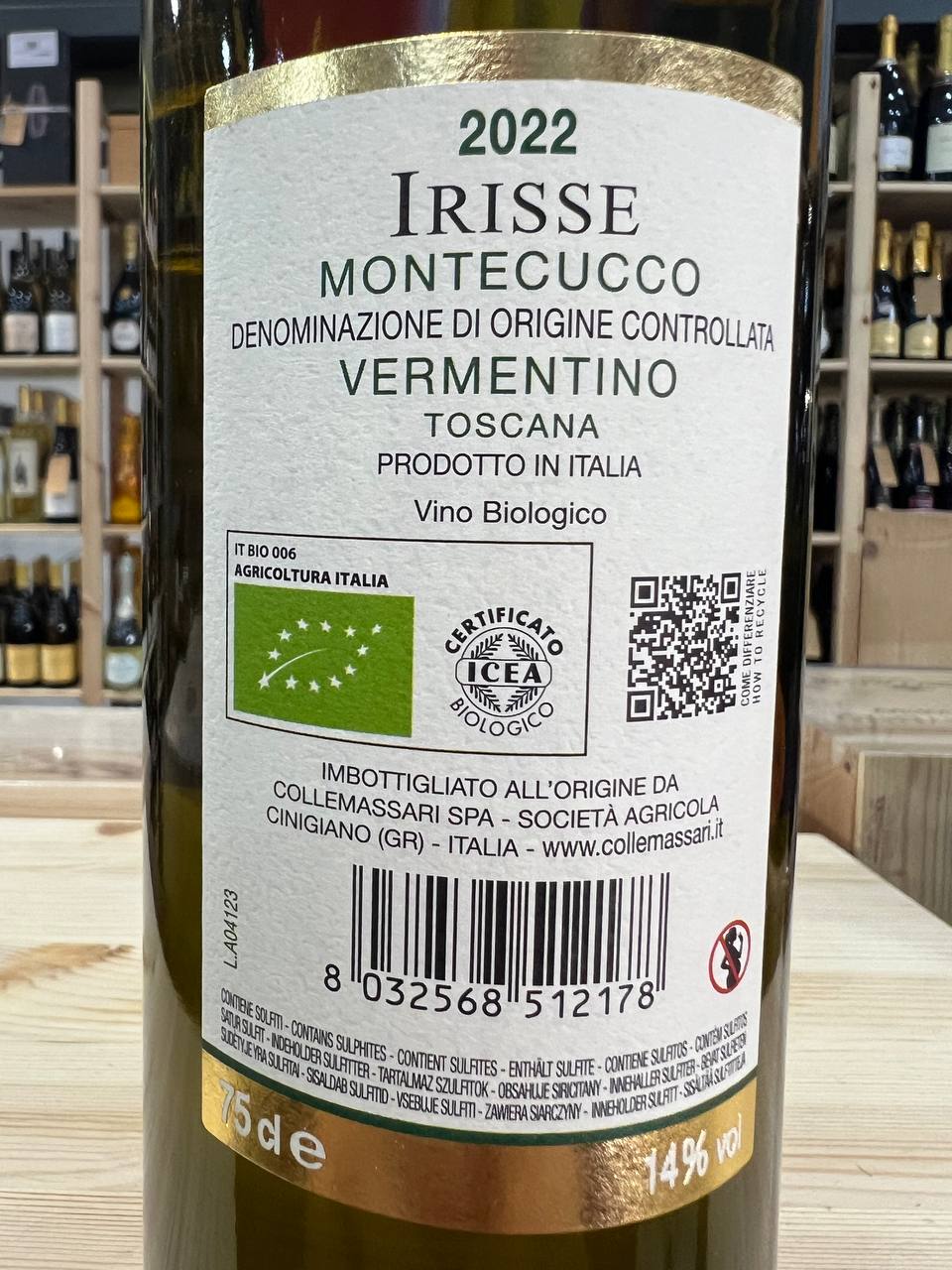 Irisse 2022 Vermentino Castello ColleMassari