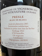 Champagne Presle Extra Brut Julien Prelat