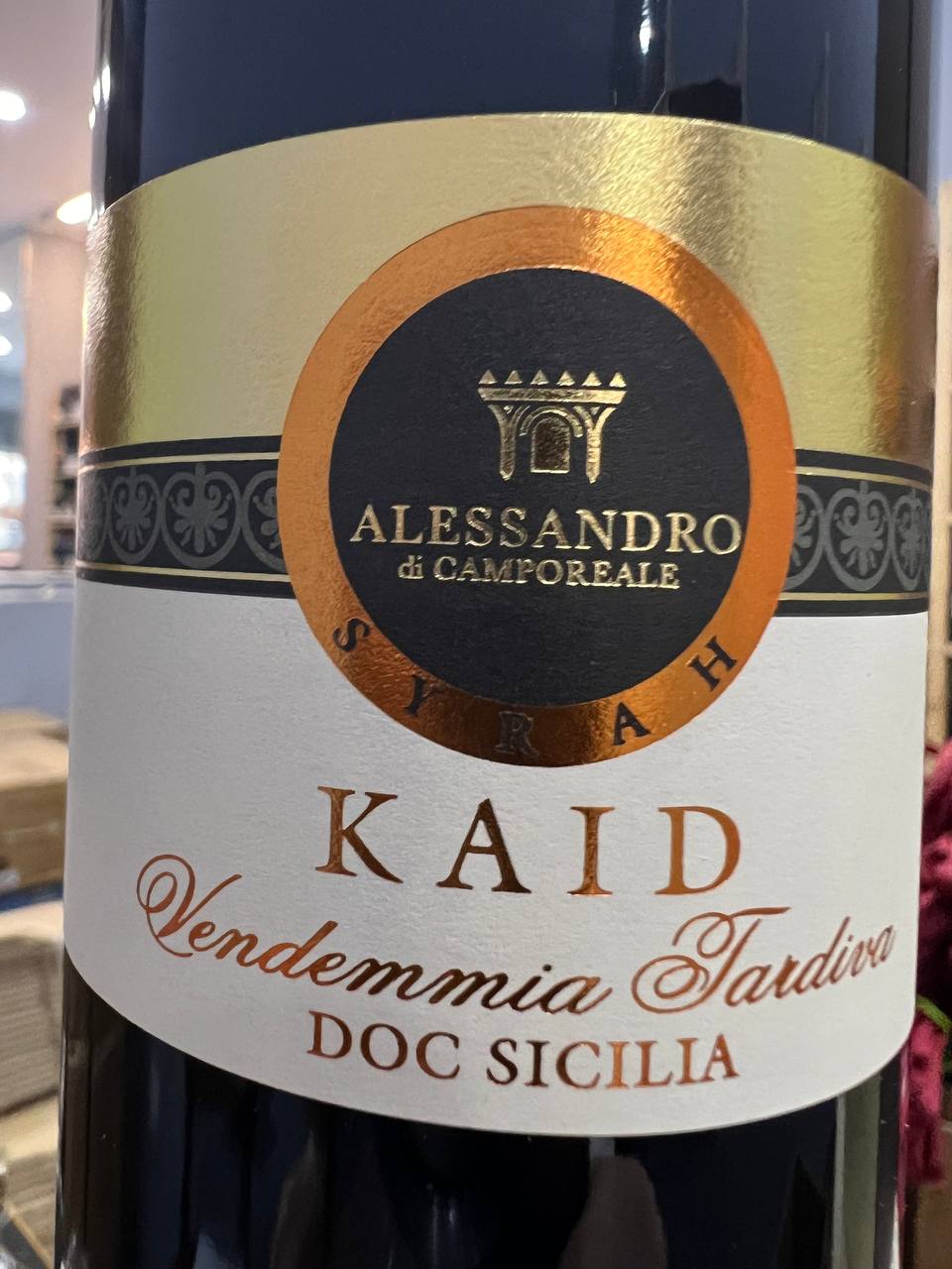 Kaid Vendemmia Tardiva 2022 con Astuccio - Alessandro Di Camporeale