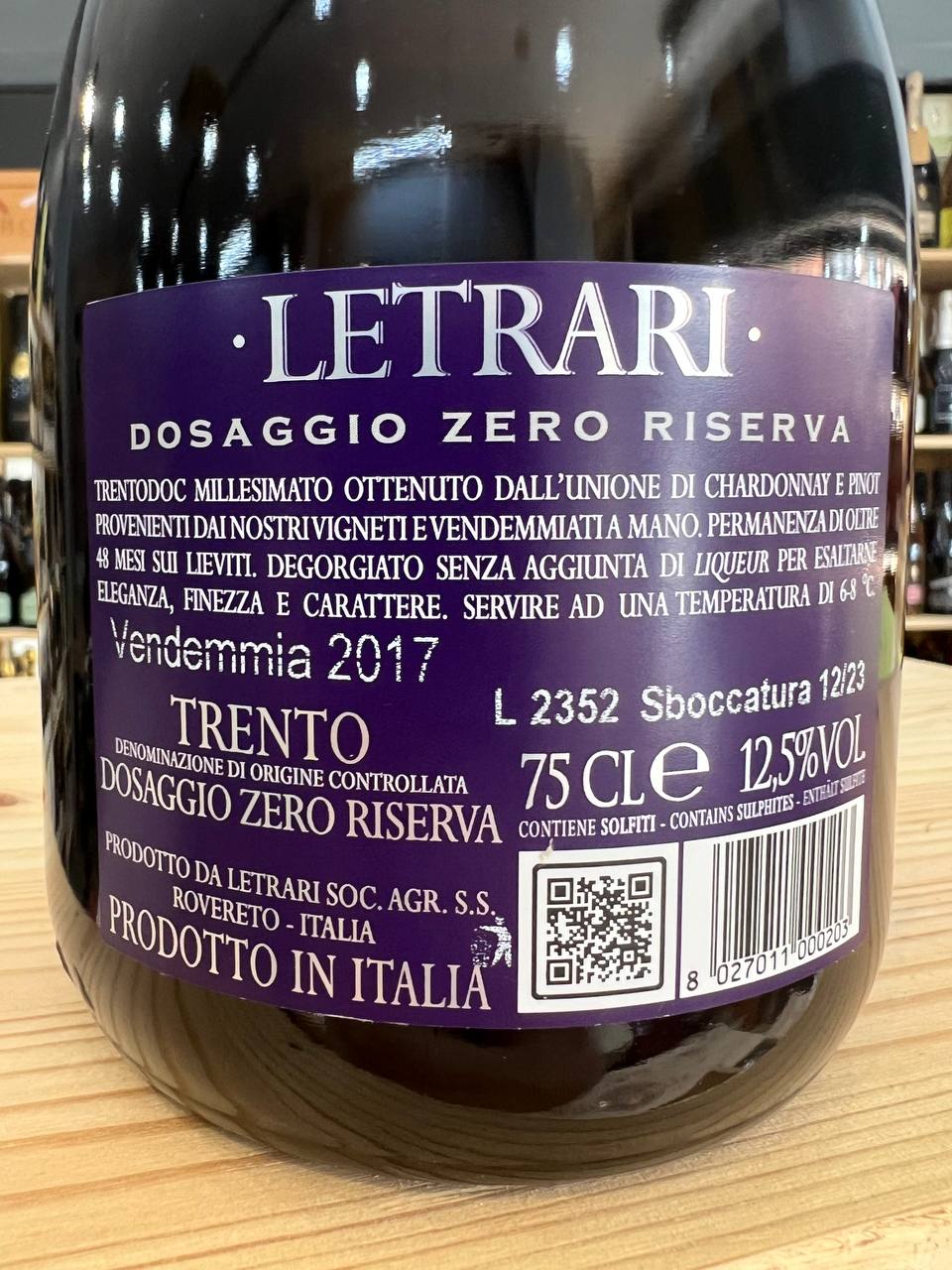 Riserva Letrari 2017 Dosaggio Zero - Trento DOC