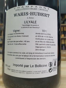 Champagne "Lilyale" Grand Cru Blanc de Blancs  - Waris Hubert