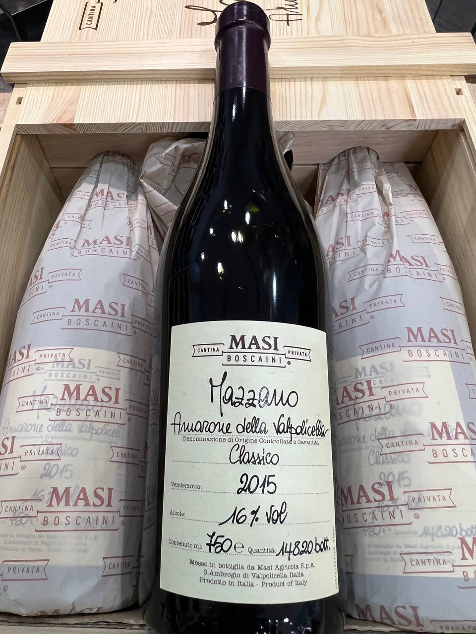 Amarone Classico Mazzano 2015 Masi (cassetta da 3 bottiglie)