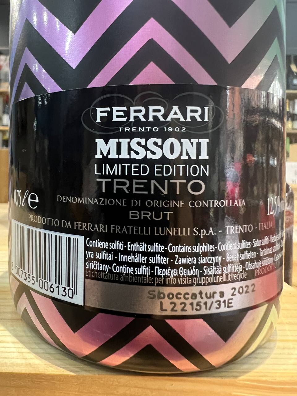 Missoni Red Limited Edition Ferrari Trento DOC Brut