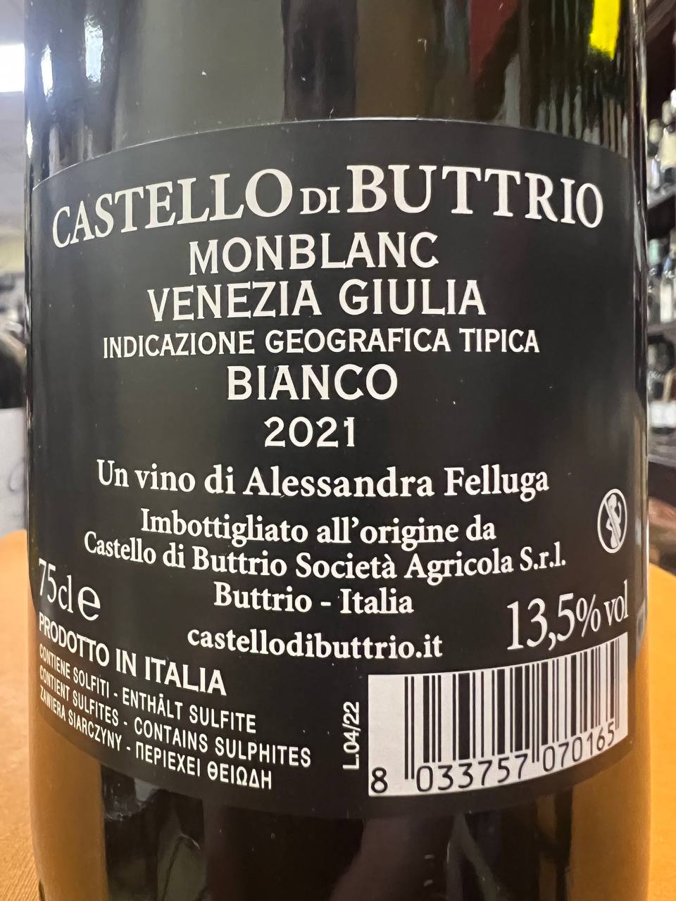 Monblanc Castello di Buttrio 2021 - Venezia Giulia IGT