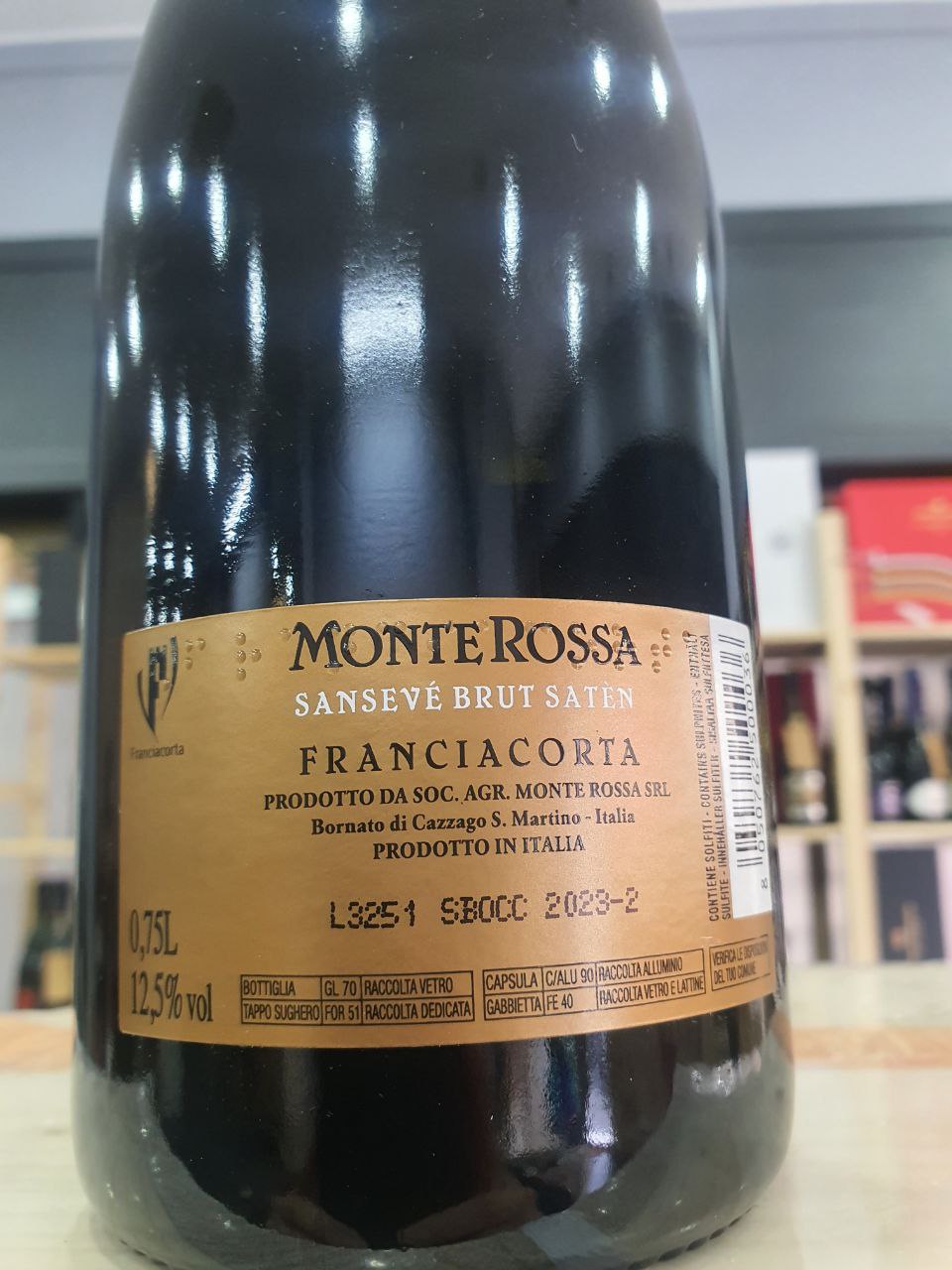 Sansevé Satèn Brut Franciacorta Monte Rossa