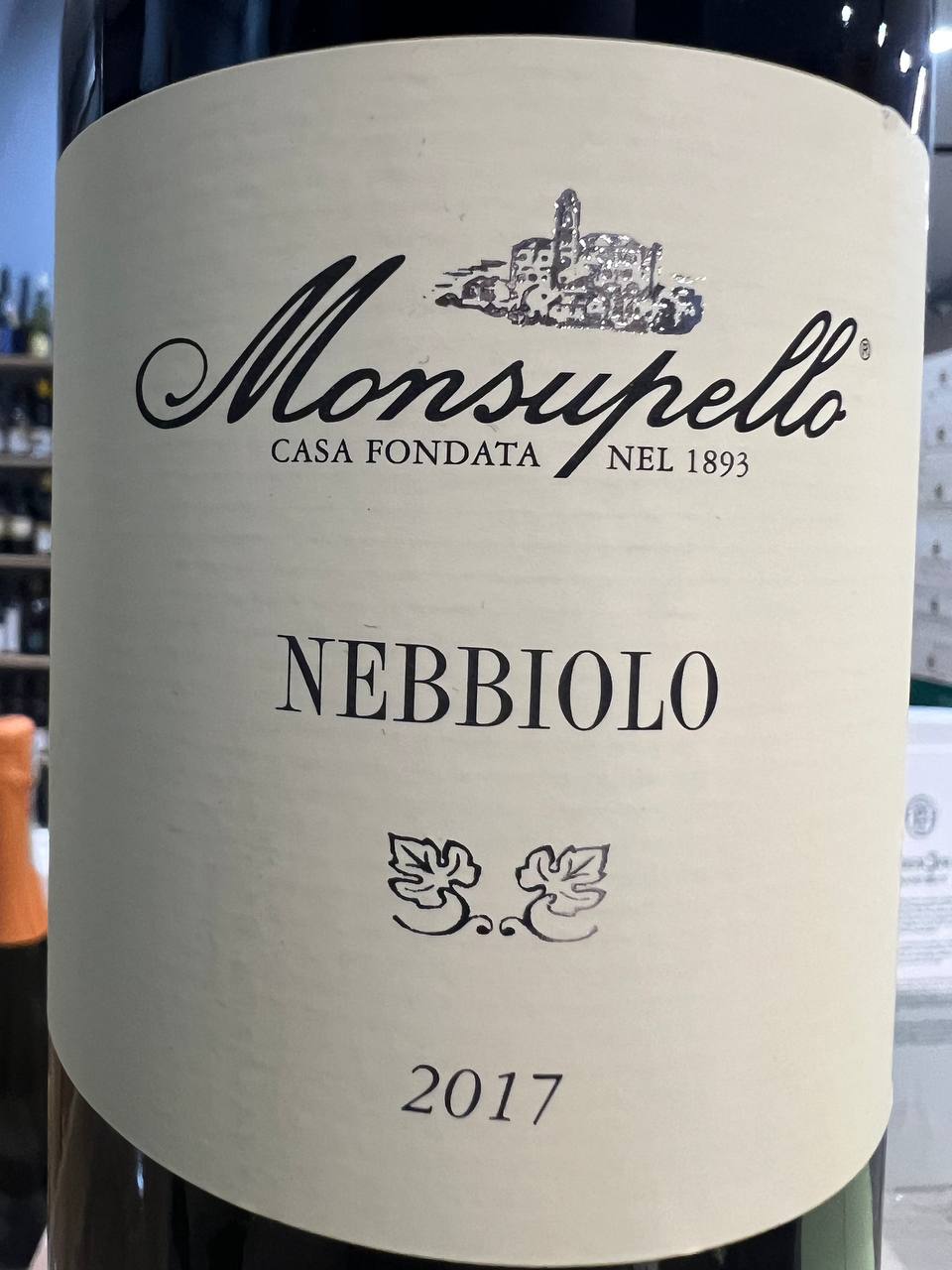 Monsupello Nebbiolo 2017 Provincia Di Pavia IGP