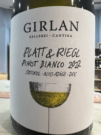Girlan Platt & Riegl Pinot Bianco 2022