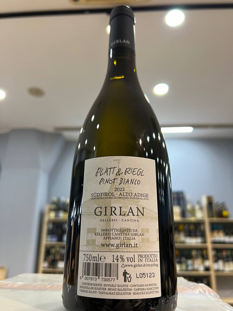 Girlan Platt & Riegl Pinot Bianco 2022