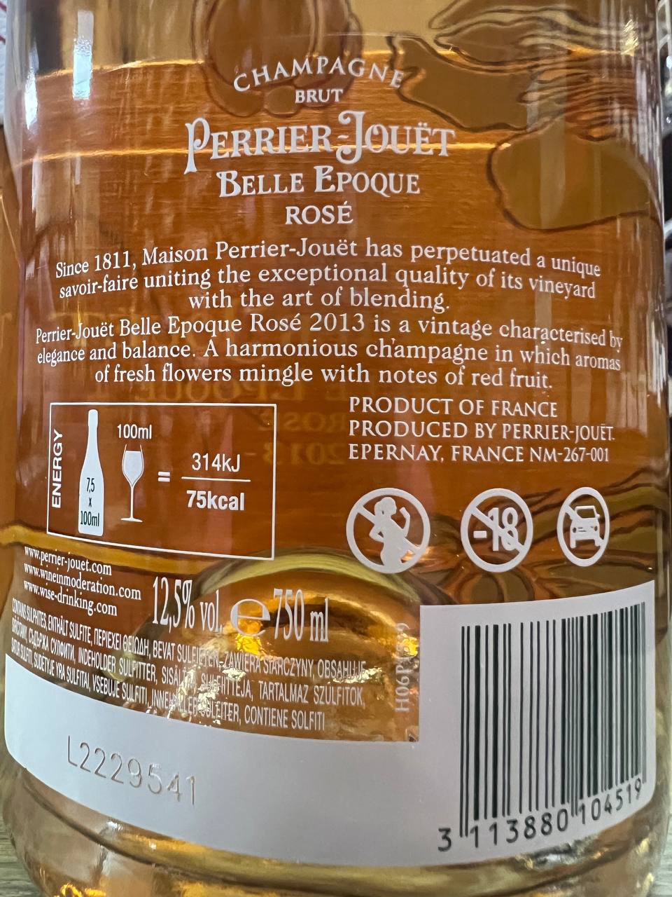 Perrier-Jouët Belle Epoque Rosé 2013 - Con Cofanetto