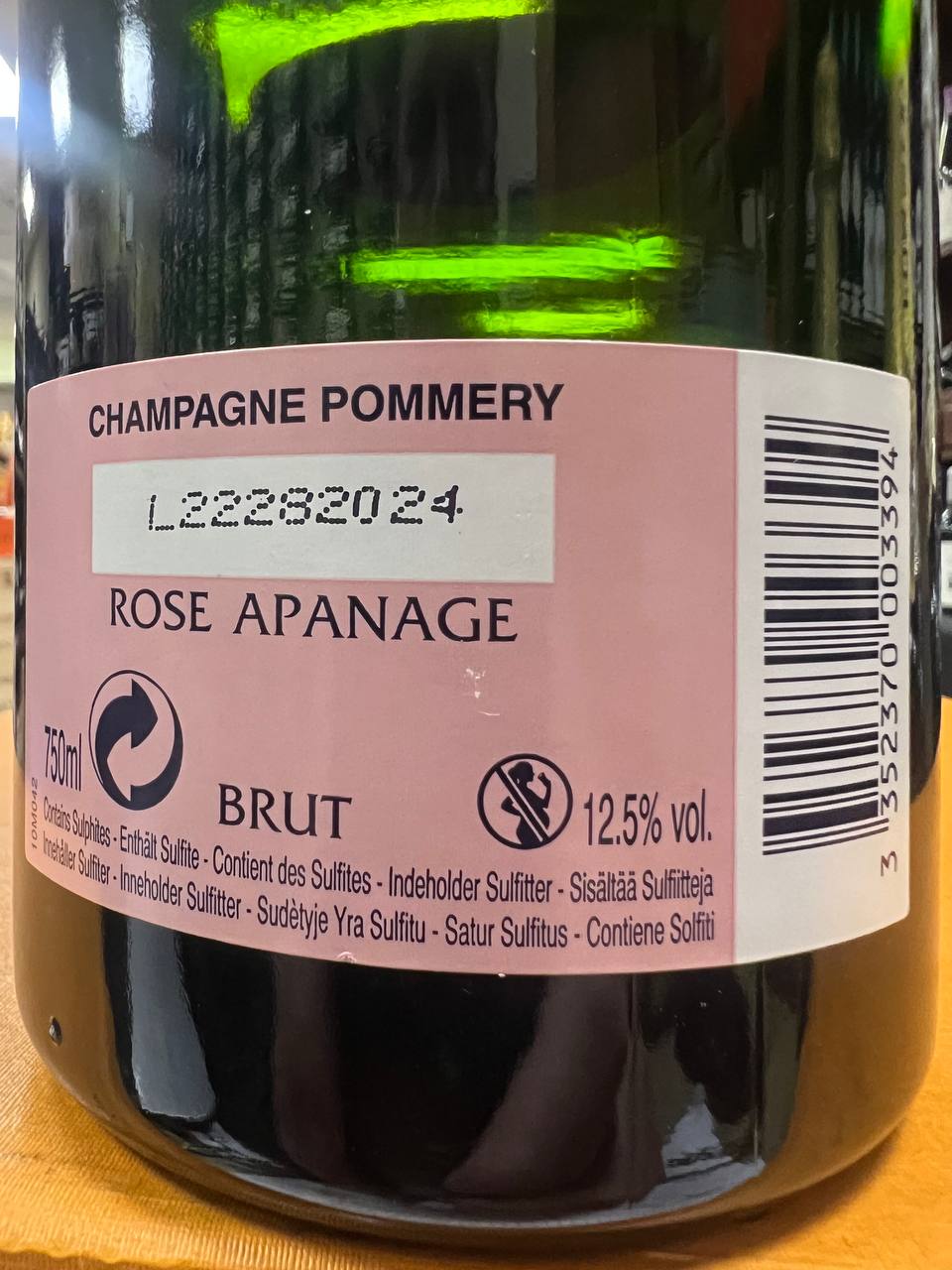 Pommery Rosé Apanage Champagne Brut