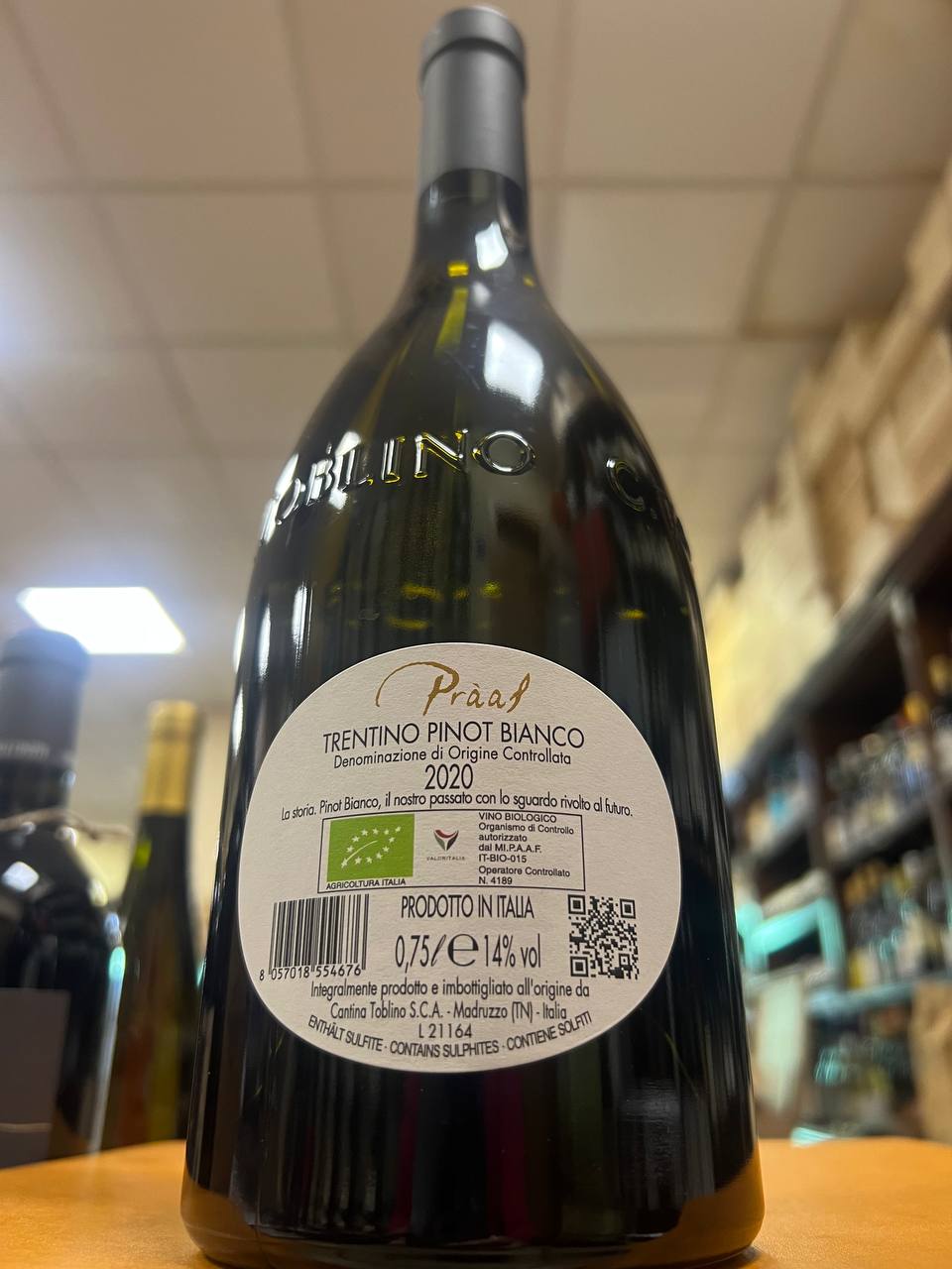 Praal 2020 Pinot Bianco Trentino DOC Bio Cantina Toblino