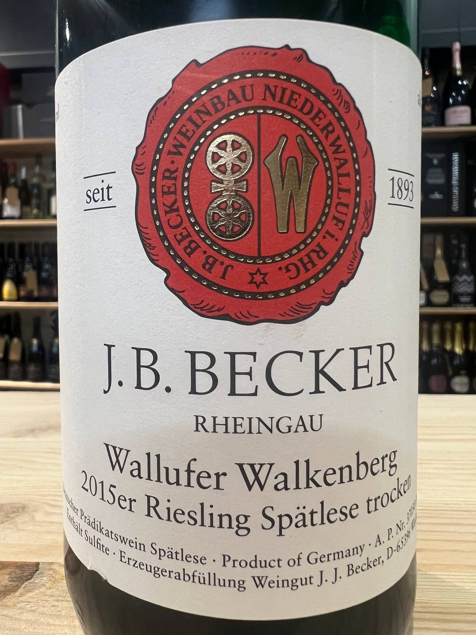 Riesling Spätlese Trocken 2015 Wallufer Walkenberg