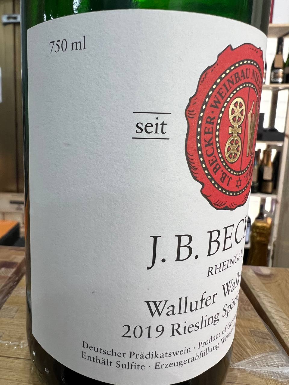 Riesling Spätlese Trocken 2019 Wallufer Walkenberg - J.B. Becker