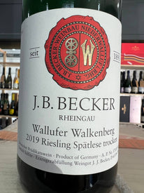 Riesling Spätlese Trocken 2019 Wallufer Walkenberg - J.B. Becker