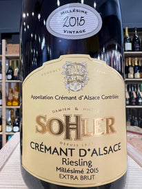 Riesling Crémant d'Alsace Millesimé 2015 Sohler