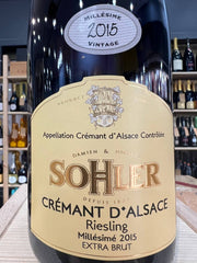 Riesling Crémant d'Alsace Millesimé 2015 Sohler