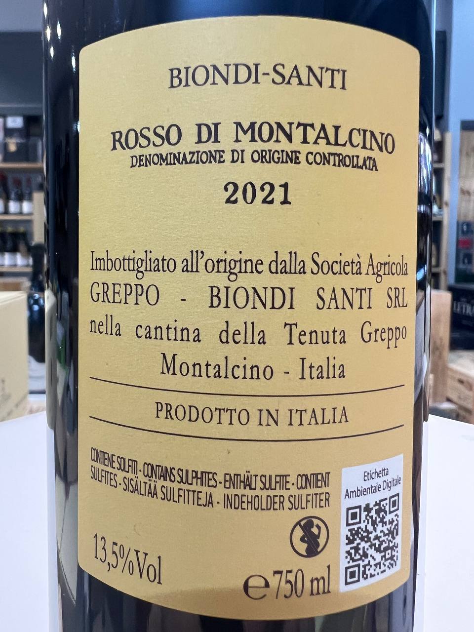 Rosso di Montalcino Biondi Santi 2021 - Tenuta Greppo