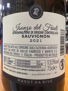 Sauvignon Masut Da Rive 2021 - Isonzo Del Friuli DOC