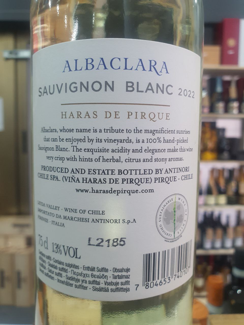 Sauvignon Blanc 2022 - Haras de Pirque