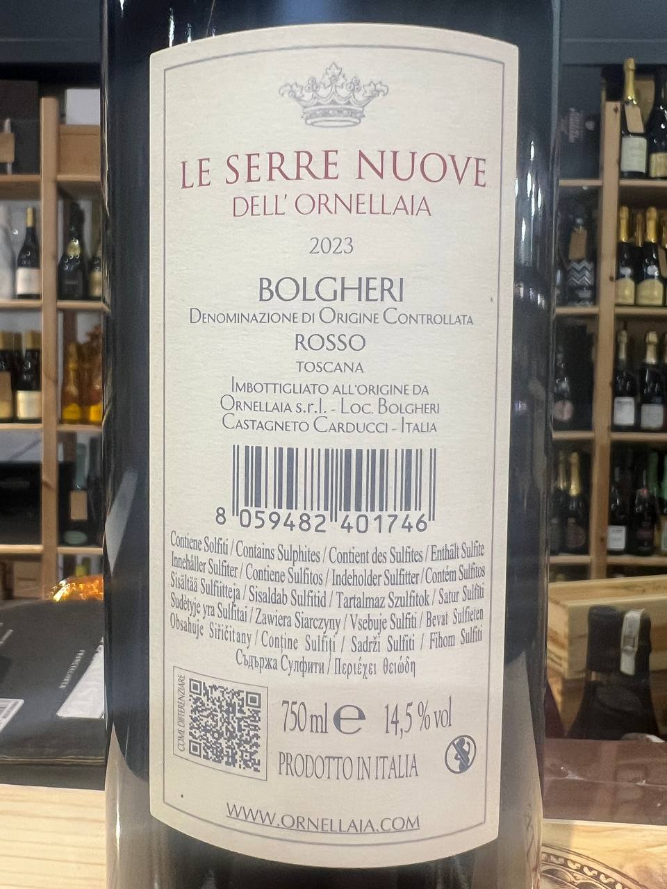 Bolgheri DOC Le Serre Nuove Dell'Ornellaia 2023