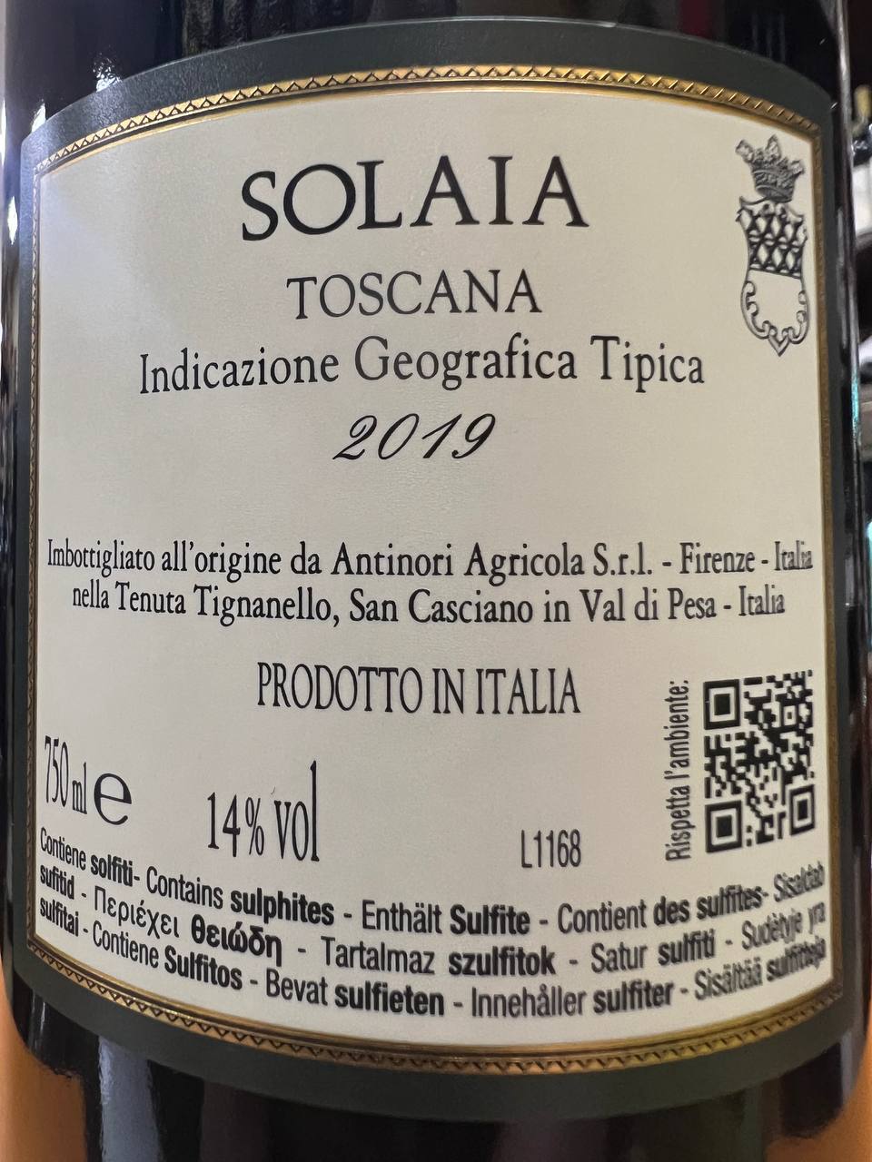 Solaia 2019 Marchesi Antinori